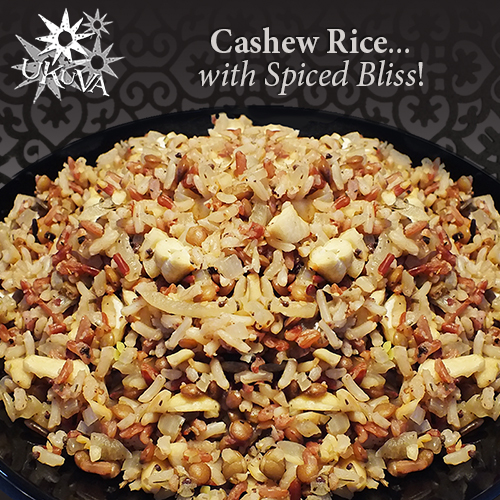 Cashew Rice with Ukuva Spiced Bliss Grinder