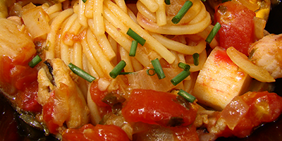 Seafood Pasta with Ukuva Hermented Chilli Hot Drops