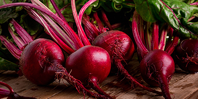 Fresh beetroots, ready for pomegranate balsamic vinegar