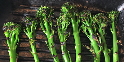 Grilled Broccolini with Ukuva Lemon & Bird's Eye Hot Drops