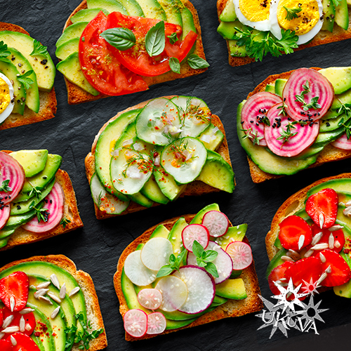 Open Avo Sandwiches with Ukuva Hot Rocks Smoked