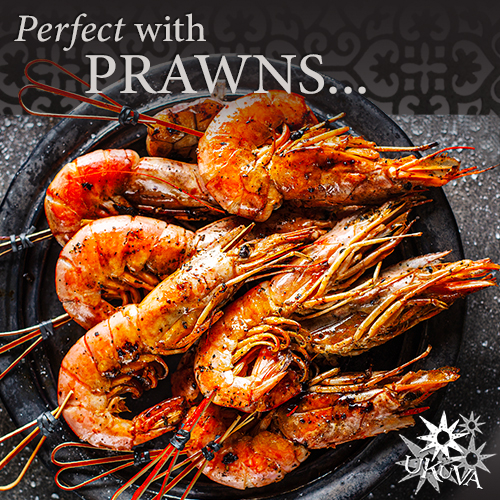 Grilled Prawns with Ukuva Peri Peri Salt