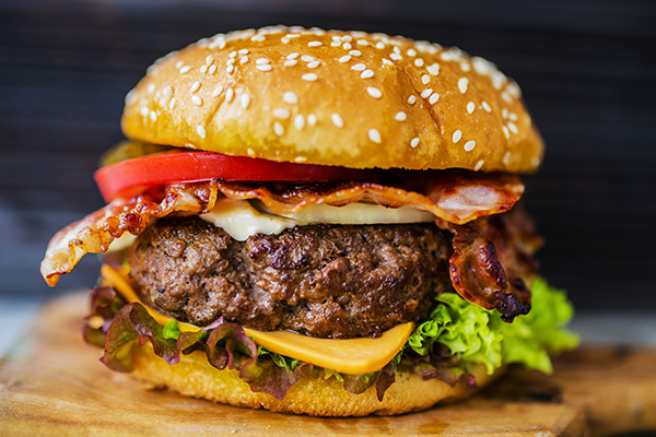 Hamburger with Ukuva Tomato Ketchup