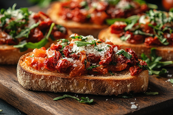 Bruschetta with Sundried Tomato topping
