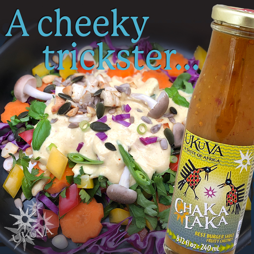 Fresh chopped Salad with Ukuva Chakalaka Sauce Dressing