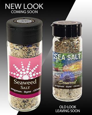 Old & New Label Faces for Seaweed Salt